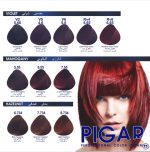 رنگ مو پیگار PIGAR(عسلی,بژ,مسی,شرابی,آلبالویی?,فندقی,چایی,نسکافه ای) - Image 5