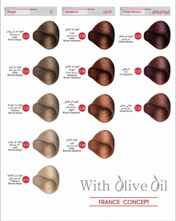 رنگ موی دنی وان