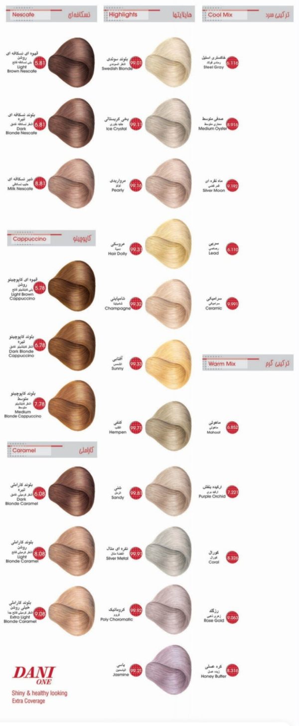 رنگ مو دنی وان