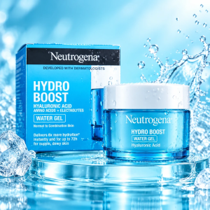 ژل آبرسان نوتروژینا مدل Hydro Boost با هیالورونیک اسید و بسته‌بندی آبی ۵۰ میلی‌لیتری
